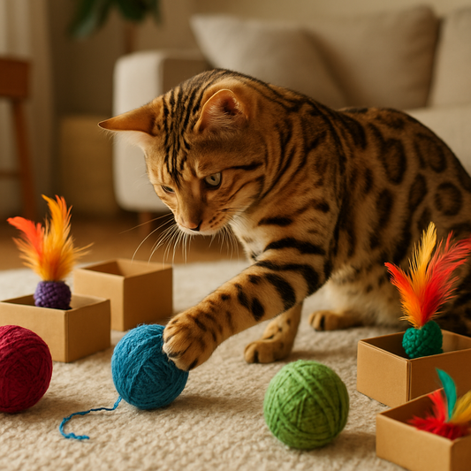 Katzenspielzeug selber machen – 5 kreative Ideen für mehr Spielspass 🎾 🐾